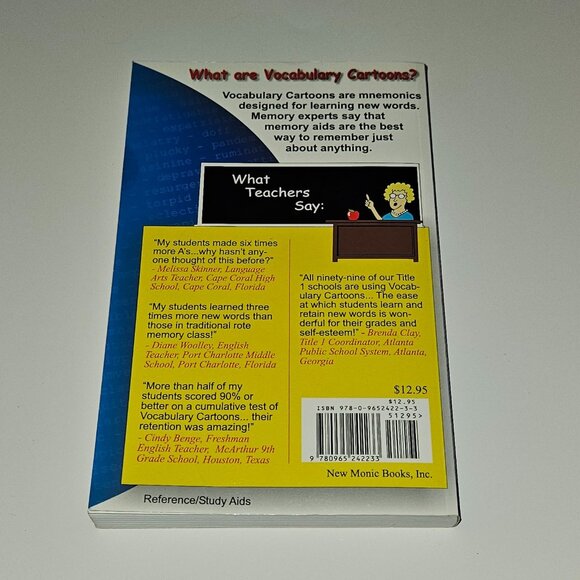 Vocabulary Cartoons SAT Word Power Paperback Book Study Revised Memory Technique - Picture 3 of 10